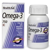 1 - HealthAid Omega 3 750,  60 capsules 