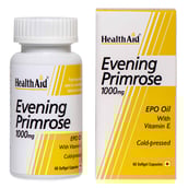 1 - HealthAid Evening Primrose Oil With Vitamin E (1000 mg),  60 capsules 