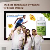 3 - Health Veda Organics Vitamin D3+K2,  60 tablet(s)  Unflavoured 
