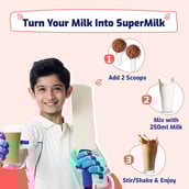 11 - Supermilk Gritzo Weight + for 13+ Yrs Personalized Protein & Nutrition Drink Mix,  400 g  Double Chocolate 