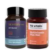 HealthKart HK Vitals Multivitamin Plus Men & DHT Blocker with Biotin 30 Tabs Combo
