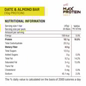 3 - RiteBite Max Protein Daily Bar (10g Protein), 24 bar(s) Date & Almond