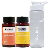 HealthKart HK Vitals Calcium & Multivitamin 60 Tabs & Sipper Combo