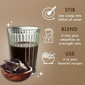 3 - Cosmix No-Nonsense Plant Protein, 12 sachets/pack Indonesian Cacao