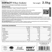 2 - Myprotein Impact Whey Isolate,  5.5 lb  Unflavoured 
