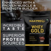7 - Nakpro Whey Gold Protein Concentrate,  4.4 lb  Double Rich Chocolate 