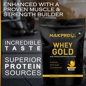 3 - Nakpro Whey Gold Protein Concentrate,  2.2 lb  Mango 