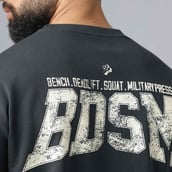 8 - MuscleBlaze Carnage Oversized Tshirt, Charcoal Small