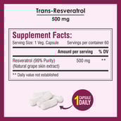 4 - Biotrex Resveratrol (500 mg),  60 capsules 