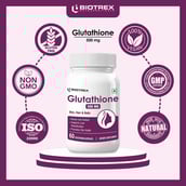 8 - Biotrex Glutathione (500 mg),  Unflavoured  60 veggie capsule(s) 
