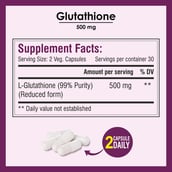 4 - Biotrex Glutathione (500 mg),  Unflavoured  60 veggie capsule(s) 