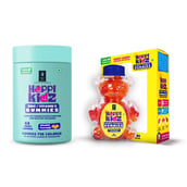 1 - British Life Sciences Happi Kidz Calcium & Vitamin D3 with Zinc + Vitamin C 60 Gummies Combo,  2 Piece(s)/Pack  Orange 