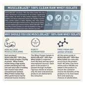 5 - MuscleBlaze Raw Whey Isolate, 2.2 lb 100% Clean Whey Unflavoured