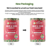 2 - Himalayan Organics Hair & Skin 40mcg Biotin,  60 gummies  Natural Mixed Fruit 
