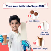 3 - Supermilk Gritzo Height+ for 13+ Yrs Boys, 400 g Double Chocolate