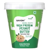 1 - Savory Natural High Protein Peanut Butter,  500 g  Smooth 
