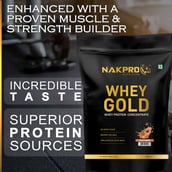 6 - Nakpro Whey Gold Protein Concentrate,  1.1 lb  Coffee 