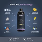 3 - Nutrabay Pro Liquid L-Carnitine + Vitamin B5,  450 ml  Lemon 