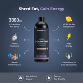 3 - Nutrabay Pro Liquid L-Carnitine + Vitamin B5, 450 ml Mango Strawberry