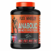 1 - Flex Wheeler Nutrition Anabolic Whey Protein, 4.4 lb Rainbow Cake