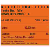 3 - Flex Wheeler Nutrition Biotin 10000 mcg, 100 tablet(s) Unflavoured