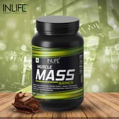 7 - INLIFE Muscle Mass Gainer Protein Powder with Whey Protein, 2.2 lb Chocolate