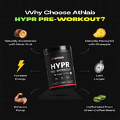 2 - Athlab Hypr Pre-Workout, 1.05 lb Pineapple