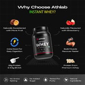 2 - Athlab Instant Whey,  2.2 lb  Strawberry Creme 