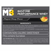 5 - MuscleBlaze Biozyme Performance Whey,  2.2 lb  Refill Pack Magical Mango
