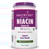 1 - HealthyHey Nutrition Niacin Vitamin B3,  Unflavoured  120 capsules 