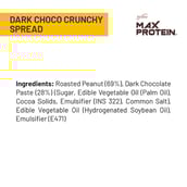 3 - RiteBite Max Protein Peanut Butter,  340 g  Dark Choco Crunchy Spread 