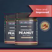 8 - Nutrabay Foods Chocolate Peanut Butter,  400 g  Chocolate Intense, Creamy 