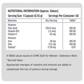 HealthKart HK Vitals Vitamin D3 and Iron Folic Acid 60 caps Combo