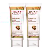 1 - Jiva Ayurveda Walnut Scrub,  100 g  Natural Exfoliator (Pack of 2) 