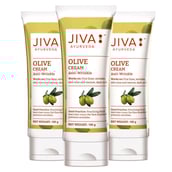 1 - Jiva Ayurveda Olive Cream, 100 g Anti-Wrinkle (Pack of 3)