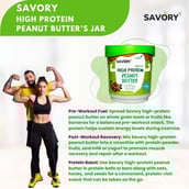 6 - Savory Natural High Protein Peanut Butter,  1.2 kg  Natural 