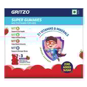 1 - Gritzo Super Gummies Multivitamin Sample Pack for Kids,  3 Piece(s)/Pack  Strawberry 