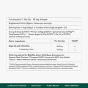 5 - Origins Nutra Vegan Omega 3 DHA Algal Oil 500mg, 28 softgels