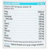 3 - HealthKart Natural White Vinegar,  0.5 L  Unflavoured old(Supplement)