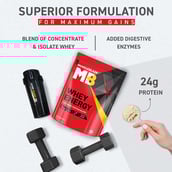 2 - MuscleBlaze Whey Energy with Digezyme, 4.4 lb Mango Cream