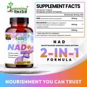 2 - Humming Herbs NAD+,  90 capsules 