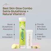 2 - Glutone 1000 & Escor-Z Combo,  Unflavoured, Lime & Lemon  12 Piece(s)/Pack 