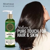 4 - Morpheme Remedies Organic Neem Oil,  120 ml  All Type Hair 