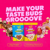 6 - Yogabar High Protein Oats,  350 g  Fruits Nuts & Seeds 