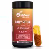 1 - WishNew Wellness Daily Ritual Triple Strength Omega-3 & CoQ-10, 60 capsules