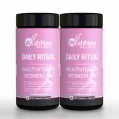 1 - WishNew Wellness Daily Ritual Multivitamin for Women 18+, 60 capsules Unflavoured (Pack of 2)