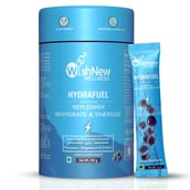 WishNew Wellness Hydrafuel Instant Drink Mix, 20 sachets/pack Exotic Blueberry
