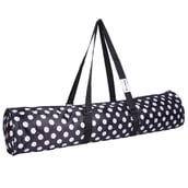 1 - Strauss Yoga Mat Bag (Full Zip),  Polka Dots Black  28 Inch 