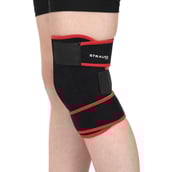 1 - Strauss Adjustable Knee Support,  Black  Free Size 