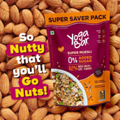 5 - Yogabar Super Muesli,  700 g  Whole Grains + Seeds + Almonds 